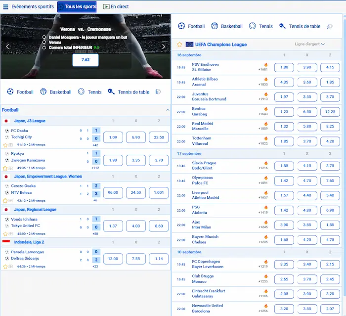 Posido Casino sport